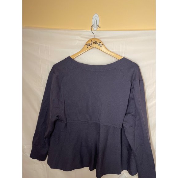 Women's Loft 3/4"sleeve sweater purple, XL New With Tags - Picture 5 of 11